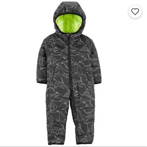 Dino Zip-Up Hooded Pram